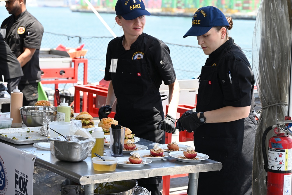 Coast Guard Cutter Eagle crew competes in Galley Wars during LA Fleet Week 2025