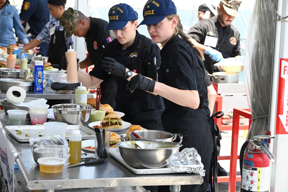 Coast Guard Cutter Eagle crew competes in Galley Wars during LA Fleet Week 2025