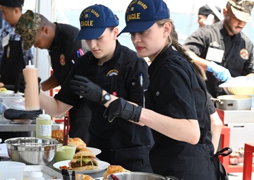 Coast Guard Cutter Eagle crew competes in Galley Wars during LA Fleet Week 2025