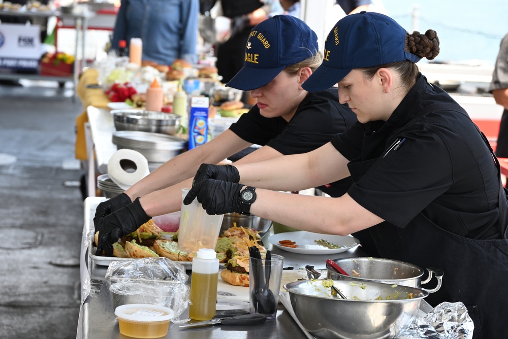 Coast Guard Cutter Eagle crew competes in Galley Wars during LA Fleet Week 2025