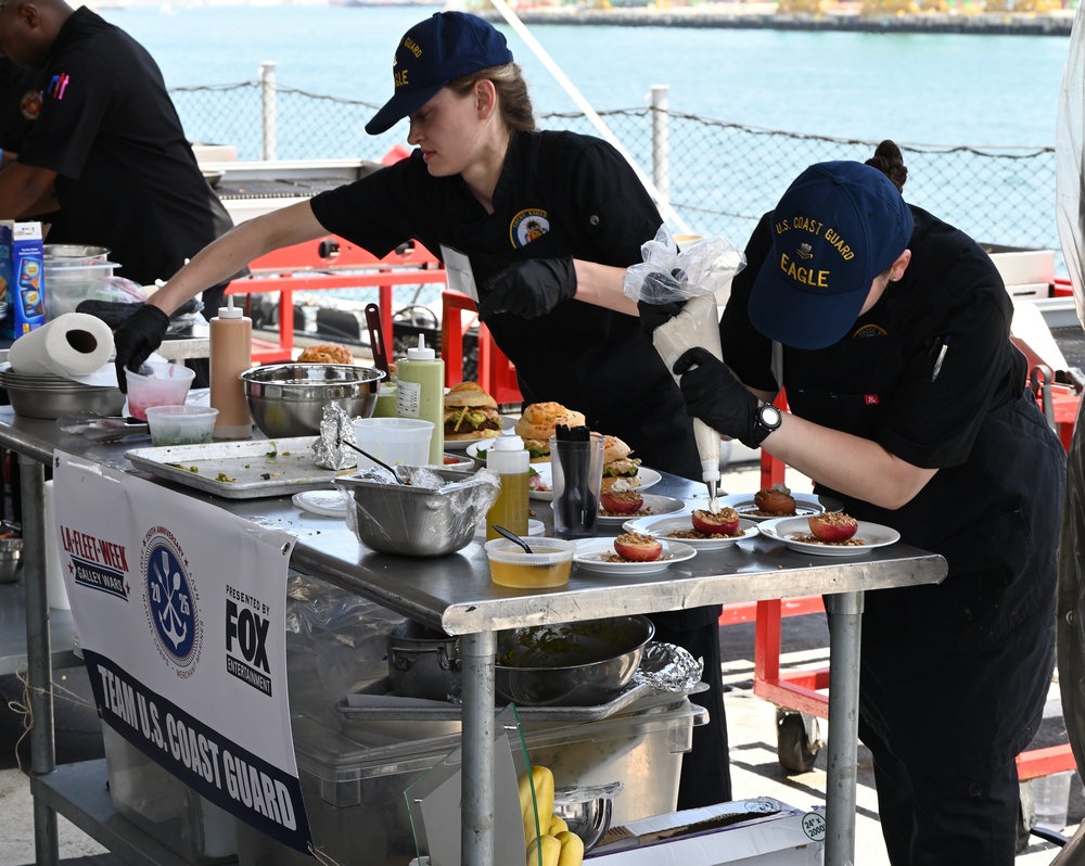 Coast Guard Cutter Eagle crew competes in Galley Wars during LA Fleet Week 2025