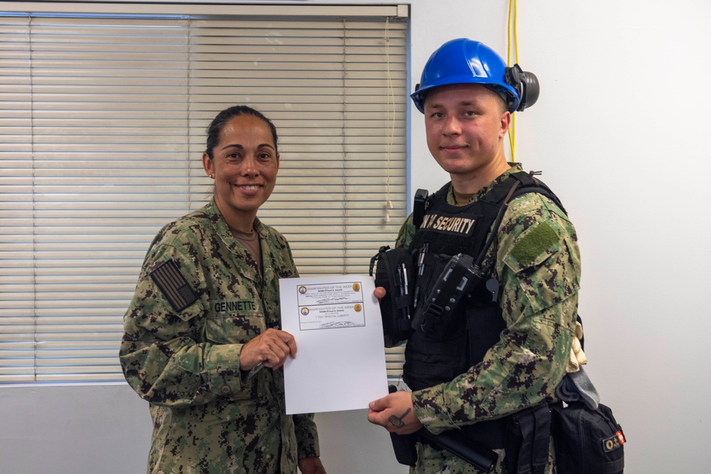 USS John C. Stennis (CVN 74) presents Warfighter of the Week