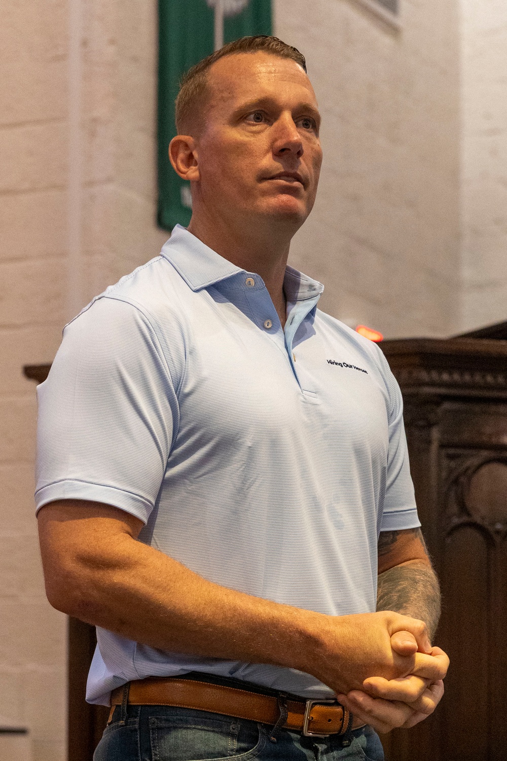 Sgt. Dakota Meyer visits 2nd Marine Logistics Group