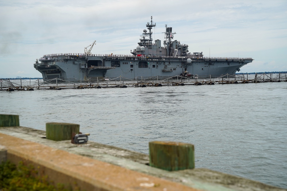 USS Iwo Jima Departs Naval Station Norfolk for Regularly Scheduled Deployment