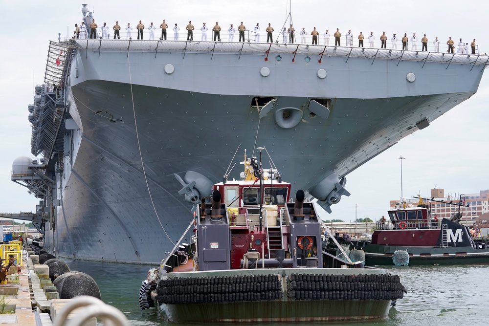 USS Iwo Jima Departs Naval Station Norfolk for Regularly Scheduled Deployment