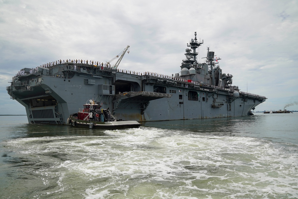 USS Iwo Jima Departs Naval Station Norfolk for Regularly Scheduled Deployment