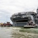 The Wasp-class amphibious assault ship USS Iwo Jima (LHD 7) Departs Naval Station Norfolk
