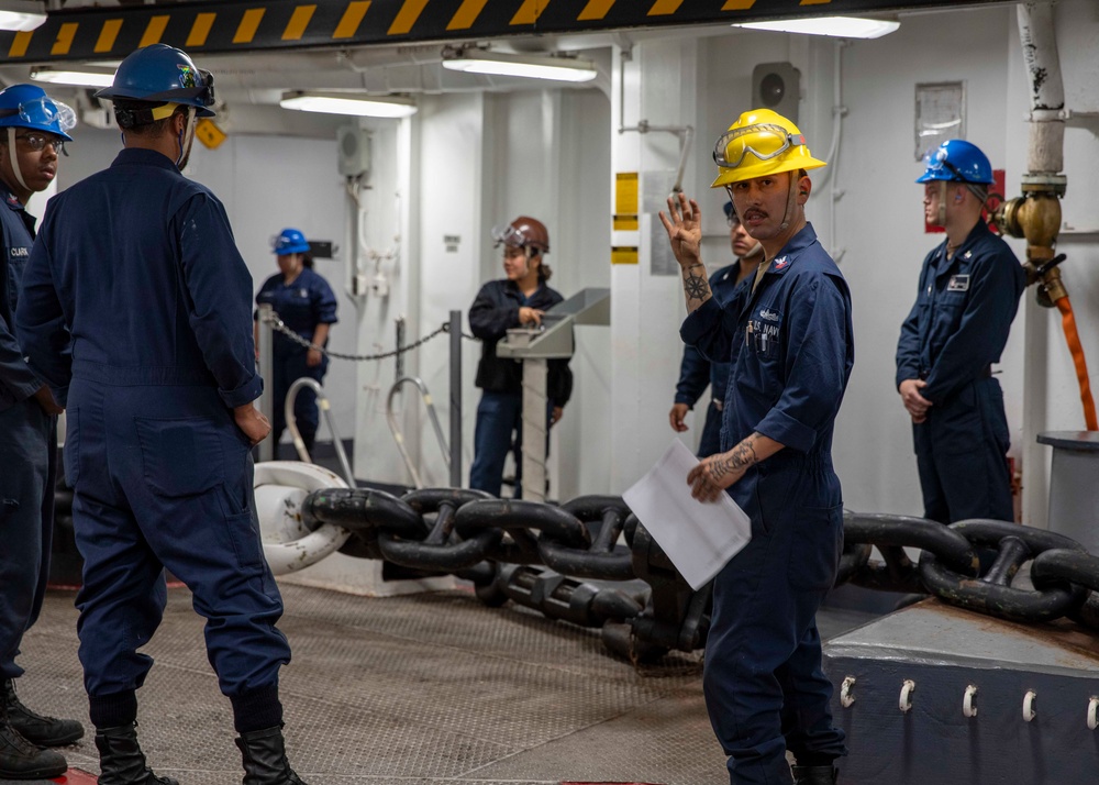 Makin Island Anchor Drop Test