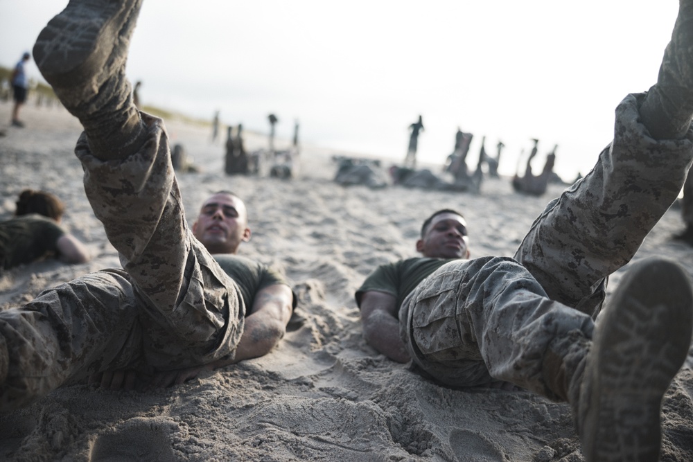 2nd MLG Corporals Leadership School Beach Training