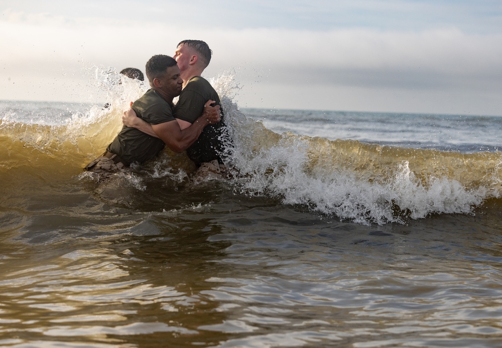 2nd MLG Corporals Leadership School Beach Training