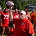 Kansas City Chiefs host U.S. service members during training camp