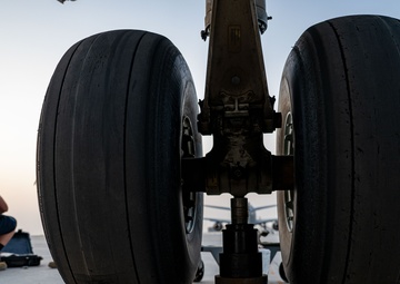 156th EAS rolling into sunset