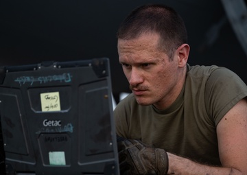 156th EAS rolling into sunset