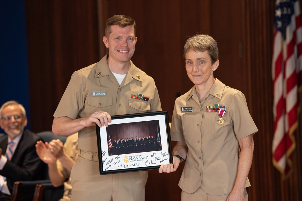 U.S. Navy Band hosts retirement ceremony for MUCM Dawn Henry