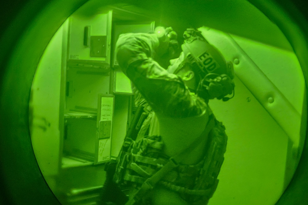 Air Force EOD Airmen sharpen night vision skills during Exercise Northern Strike 25-2