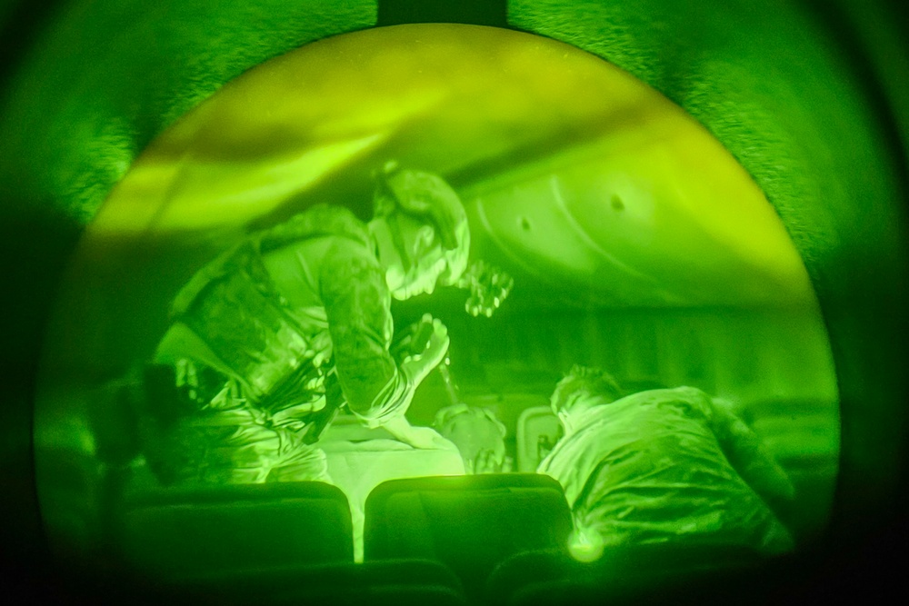 Air Force EOD Airmen sharpen night vision skills during Exercise Northern Strike 25-2