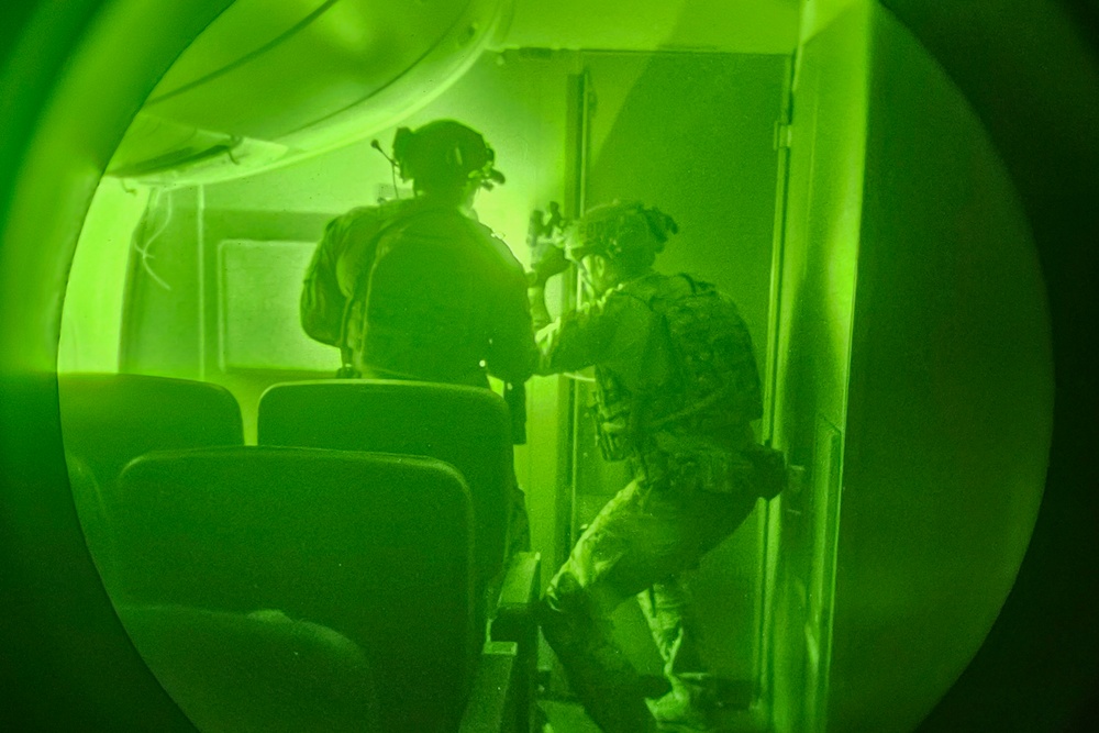Air Force EOD Airmen sharpen night vision skills during Exercise Northern Strike 25-2