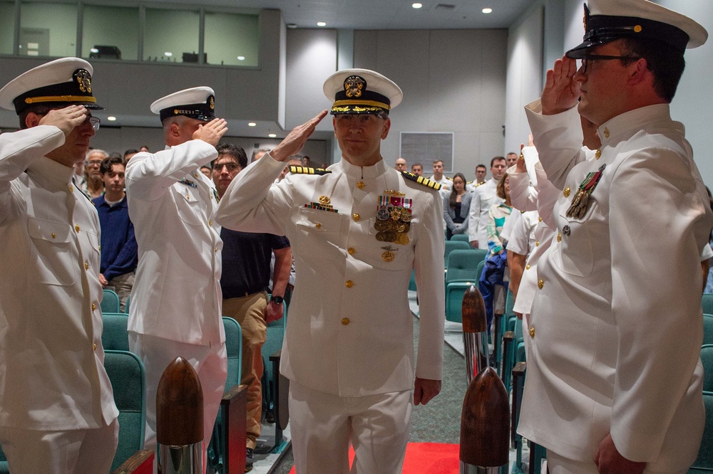 Cmdr. Tolmie Assumes Command of USS Topeka (SSN 754)