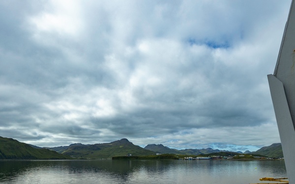 USS Carl M. Levin Conducts Port Visit to Unalaska, Alaska