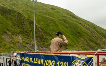 USS Carl M. Levin Conducts Port Visit to Unalaska, Alaska