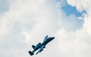 A-10 Thunderbolt IIs soar over Oscoda, Michigan for Exercise Northern Strike 25-2