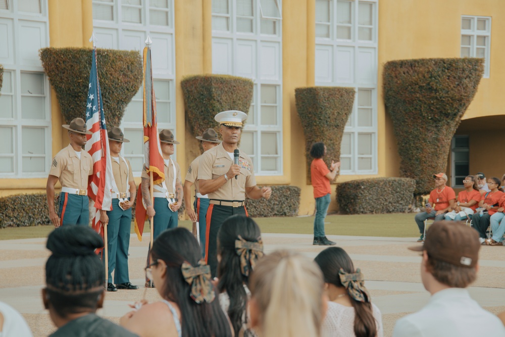 Morning Colors Ceremony and Hotel Company Graduation