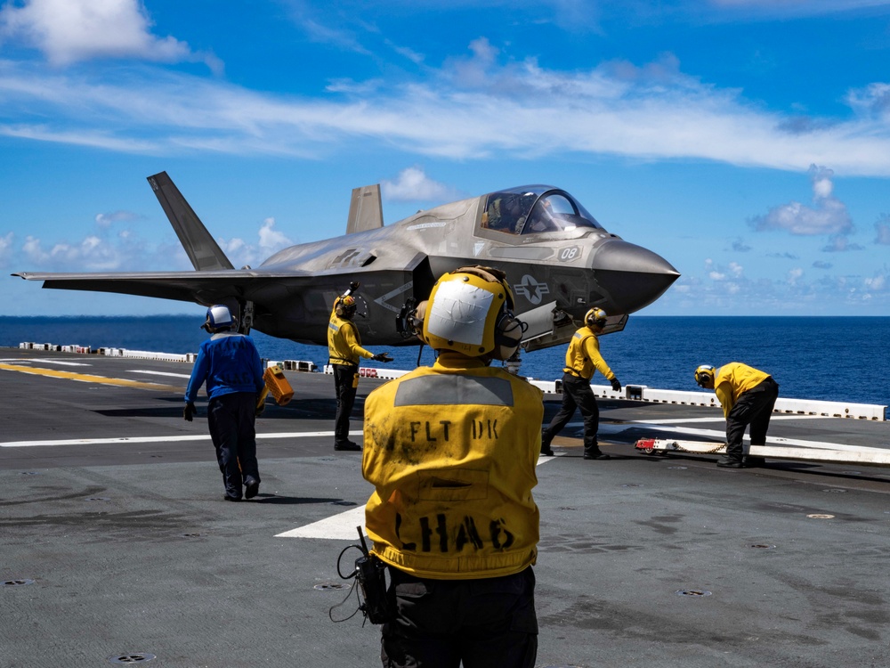 USS America (LHA 6) Conducts Flight Operations