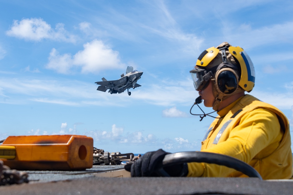 USS America (LHA 6) Conducts Flight Operations