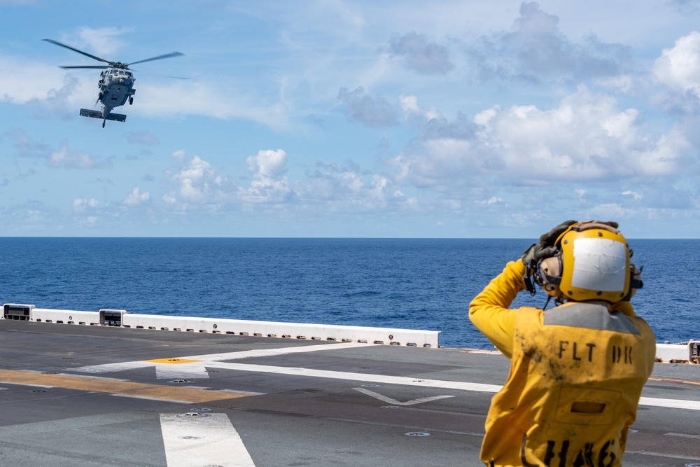 USS America (LHA 6) Conducts Flight Operations