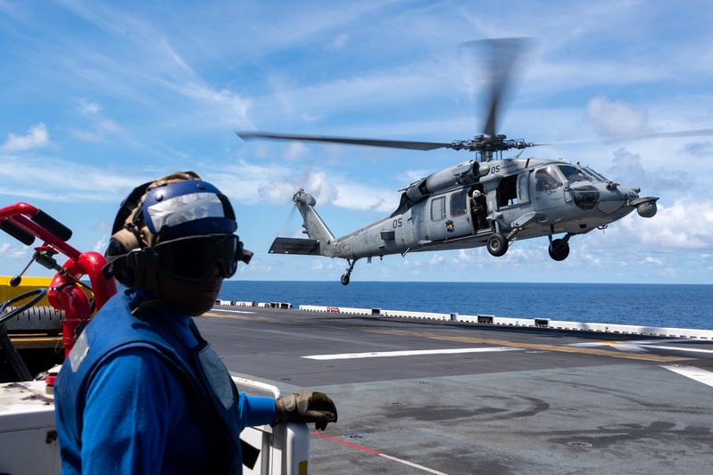USS America (LHA 6) Conducts Flight Operations