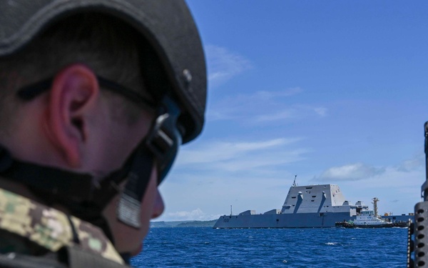 USS Michael Monsoor Visits White Beach Naval Facility