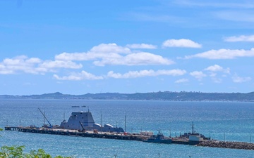 USS Michael Monsoor Visits White Beach Naval Facility