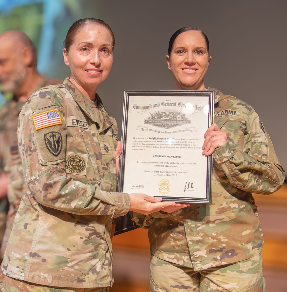 Sgt. Maj. Academy Staff Appointed as Assistant Professors
