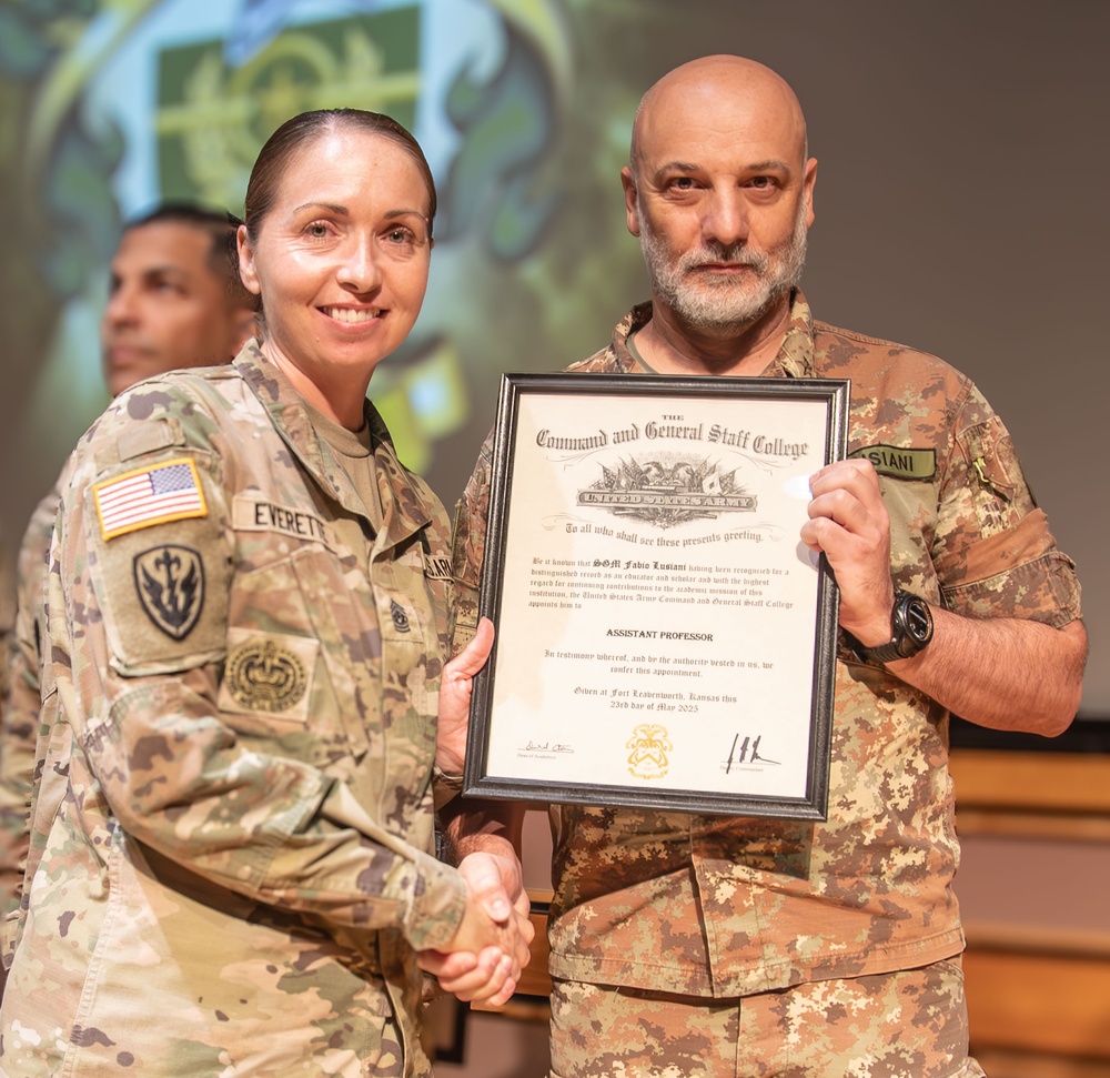 Sgt. Maj. Academy Staff Appointed as Assistant Professors