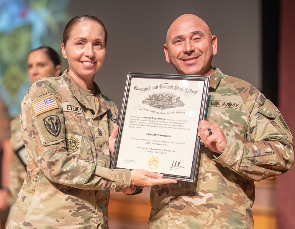 Sgt. Maj. Academy Staff Appointed as Assistant Professors