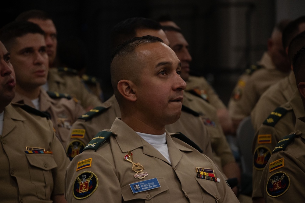 Colombian War College strengthens ties during Nellis visit