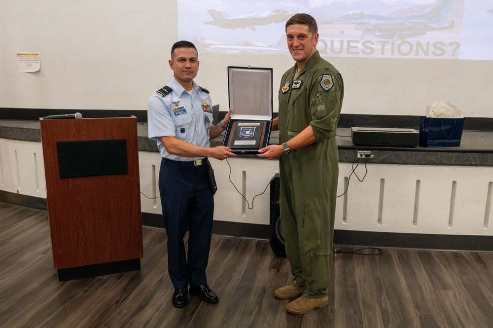 Colombian War College strengthens ties during Nellis visit