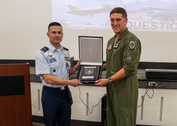 Colombian War College strengthens ties during Nellis visit