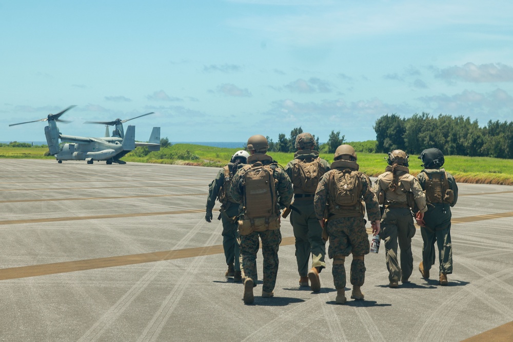 VMM-262, 3rd Medical Battalion practice casualty evacuation