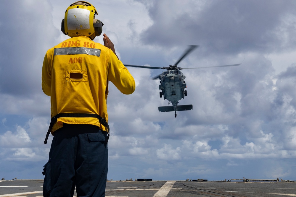 Shoup conducts vertical replenishment