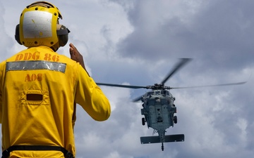 Shoup conducts vertical replenishment