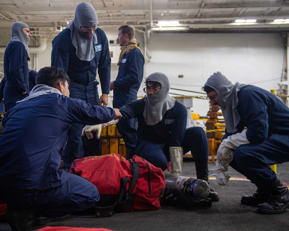 USS Theodore Roosevelt General Quarters Drills