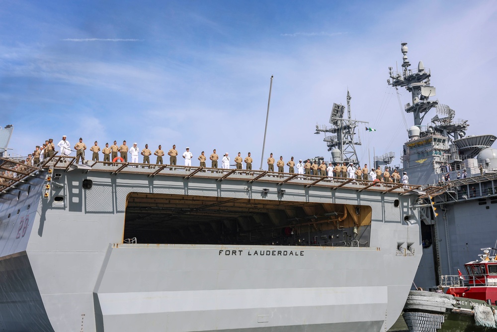 USS Fort Lauderdale Departs Naval Station Norfolk