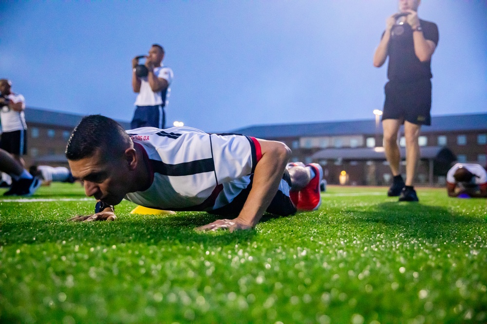 PISAJ 21 participants conduct physical training with Holistic Health and Fitness Academy instructors