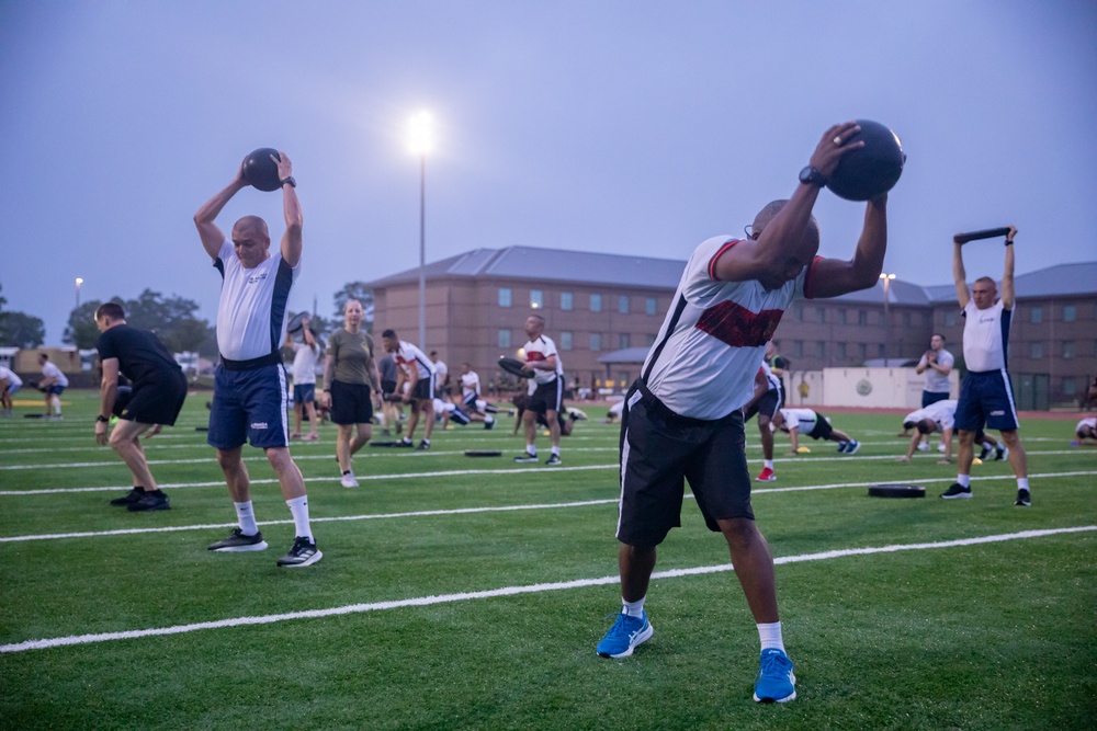 PISAJ 21 participants conduct physical training with Holistic Health and Fitness Academy instructors