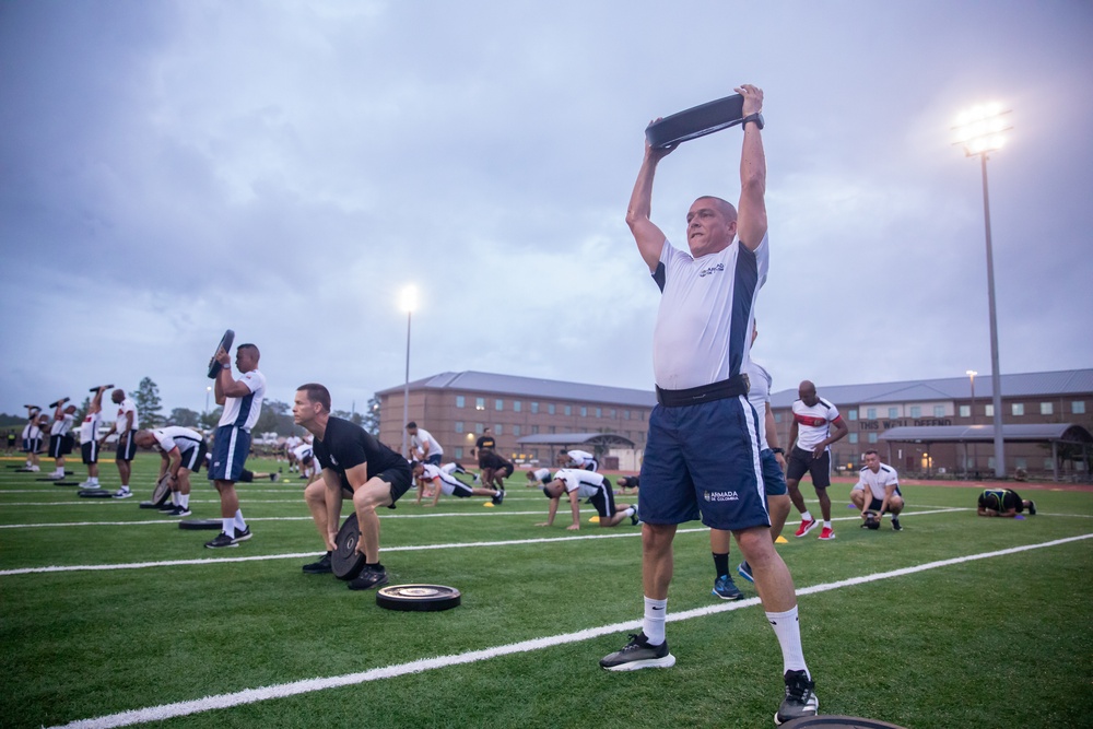 PISAJ 21 participants conduct physical training with Holistic Health and Fitness Academy instructors