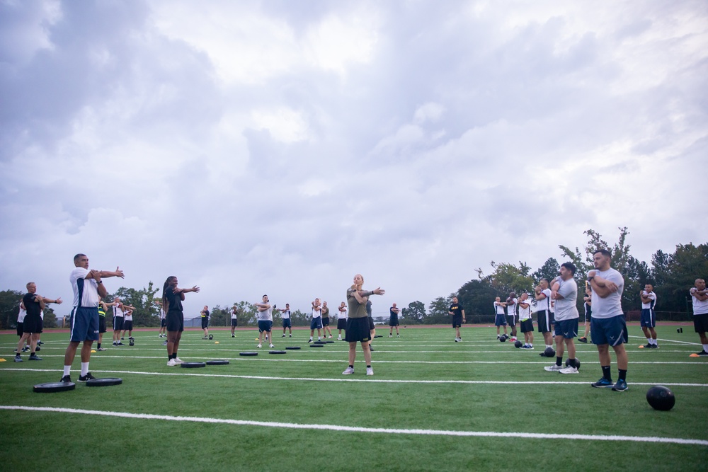 PISAJ 21 participants conduct physical training with Holistic Health and Fitness Academy instructors