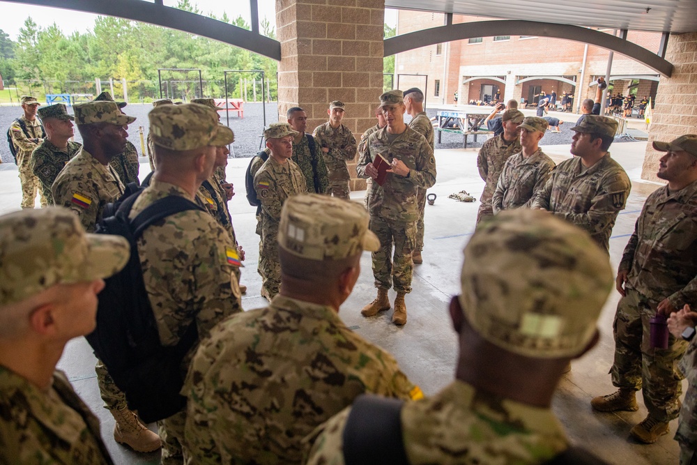 PISAJ 21 participants tour the Army Future Soldiers Prep Course