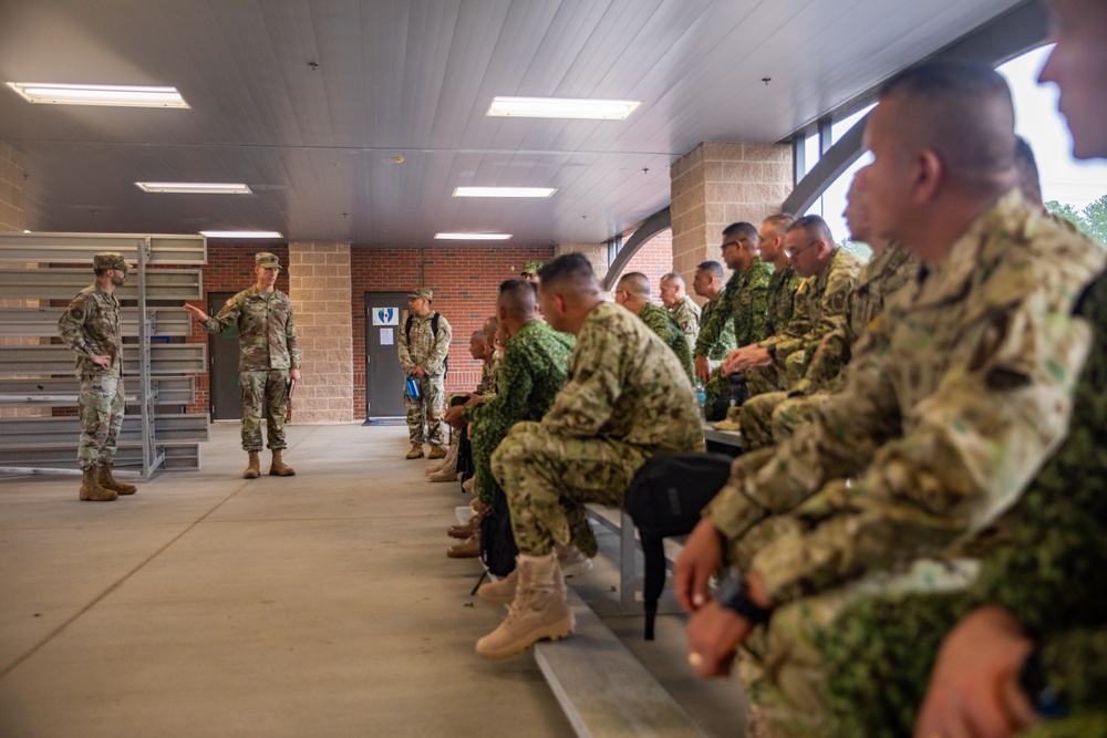 PISAJ 21 participants tour the Army Future Soldiers Prep Course