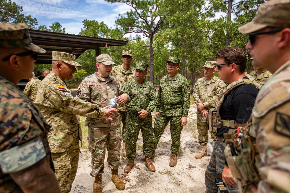 PISAJ 21 participants attend briefing on how drone warfare is being taught at Basic Combat Training